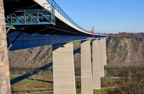 Baustelle auf Moseltalbrücke wechselt die Fahrbahnseite