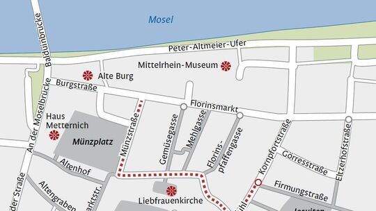 Die neue Fußgängerzone in Koblenz