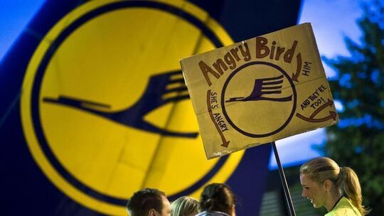 Streik der Lufthansa-Flugbegleiter