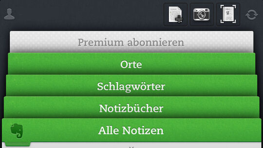 App des Monats Januar 2013: Evernote - Alle Notizen überall zur Hand