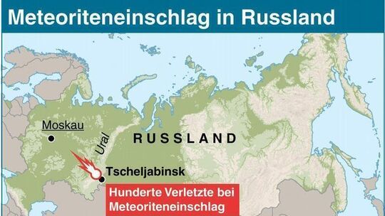 Meteoriteneinschlag in Russland