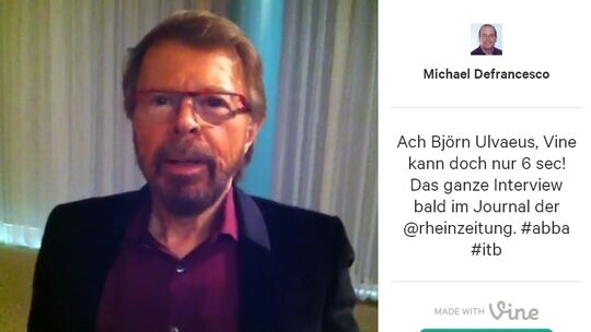 Im "Interview" der Rhein-Zeitung: Björn Ulvaeus von Abba