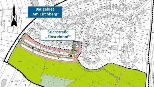 Baugebiet "Am Kirchberg": Grundstücke werden ab Mai vermarktet