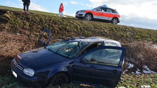 Unfall bei Polch: Auto überschlägt sich mehrfach