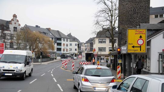Baustelle am Innenstadtring in Mayen verursacht kaum Probleme