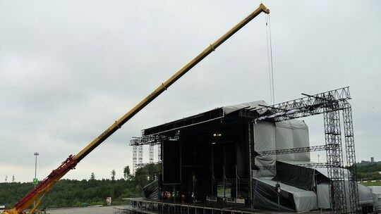 Rock am Ring im Aufbau