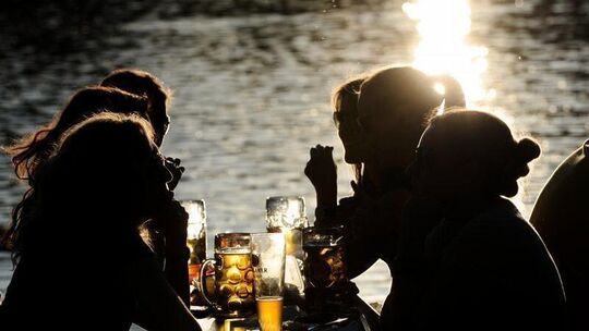 Biergarten-Stimmung