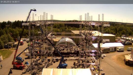 E-Webcam-Zeitraffer 1: Aufbau der Nature One 2013