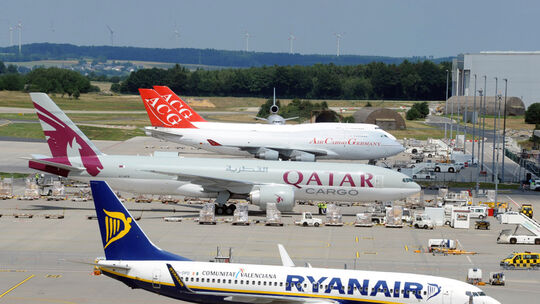 Der Flughafen Hahn im Hunsrück.