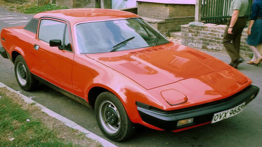 Ein Triumph TR7. Das Fahrzeug kam Mitte der 1970er Jahre auf den Markt. Ein Triumph TR7. Das Fahrzeug kam Mitte der 1970er Jahre auf den Markt.