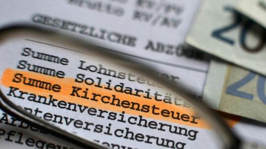 Auf Entgeldabrechnung ausgewiesene Kirchensteuer