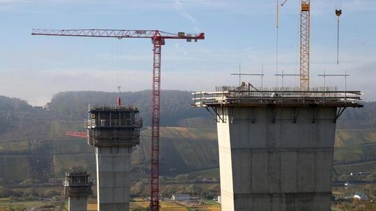 Baustelle des Hochmoselübergangs