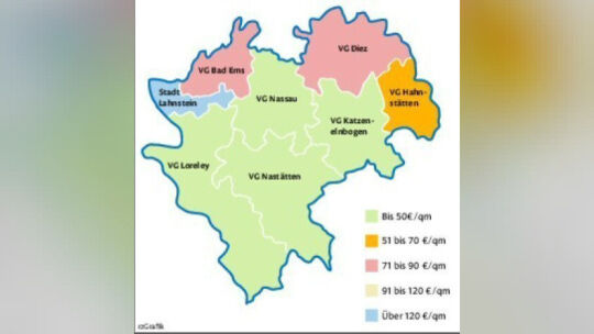Bodenpreise stagnieren im Rhein-Lahn-Kreis