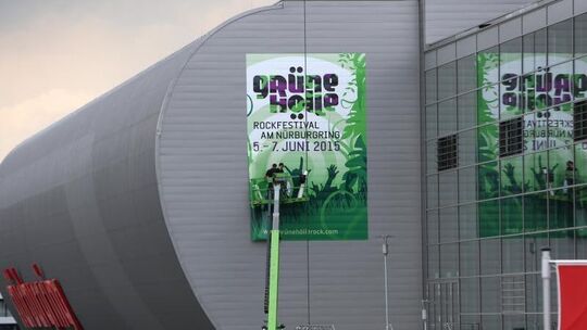 Plakat für die «Grüne Hölle» am Nürburgring Plakat für die «Grüne Hölle» am Nürburgring