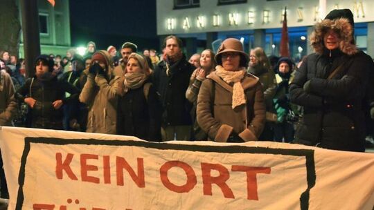 Protest gegen rechte Gewalt und Rassismus