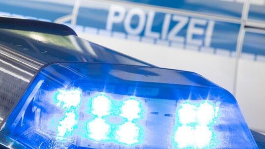 Eine Blaulicht der Polizei