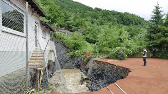 Fotos: Nach dem Unwetter am Mittelrhein: Aufräumen und Schäden ermitteln