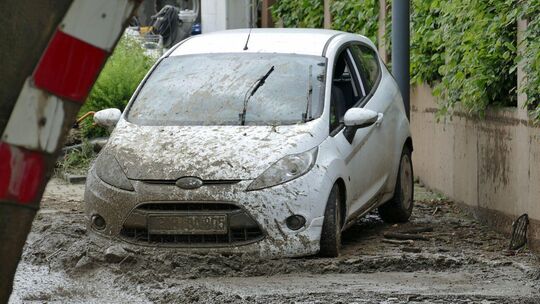 Fotos: Nach dem Unwetter am Mittelrhein: Aufräumen und Schäden ermitteln