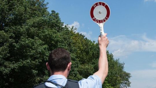 Polizeikontrolle vor EM