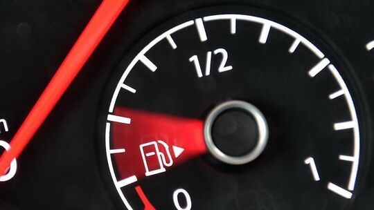 Nadel einer Tankanzeige