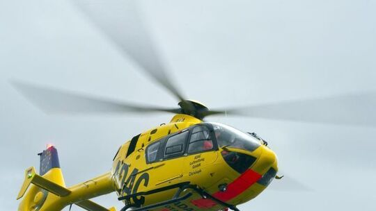 Ein Hubschrauber der ADAC Luftrettung