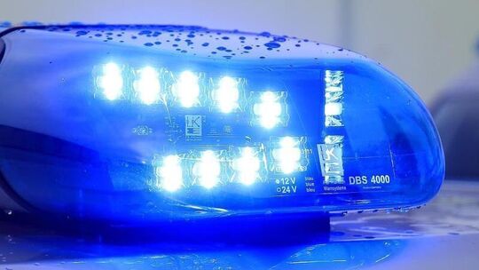 Das Blaulicht eines Funkstreifenwagens