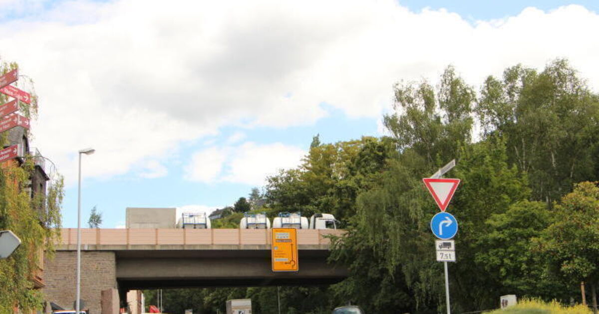 Baustelle B 42: Abfahrt Lahnstein Mitte wird einseitig gesperrt - Rhein ...
