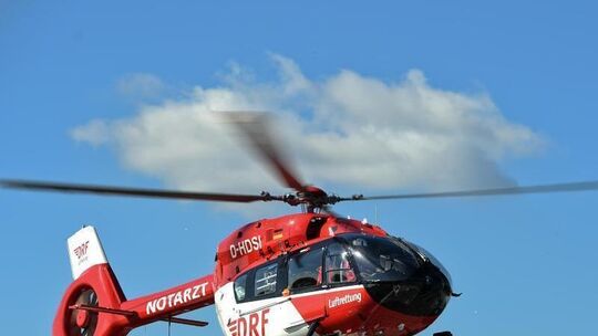 Ein Rettungshubschrauber im Einsatz