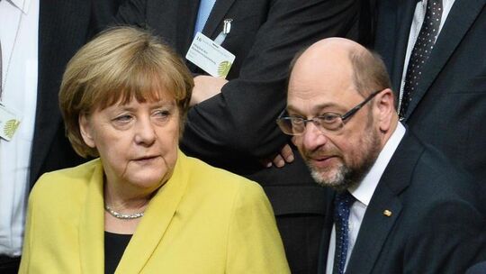 Merkel und Schulz