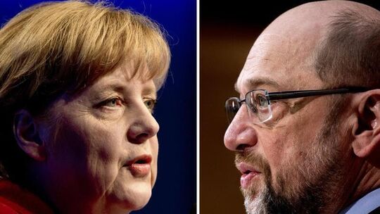 Kanzlerin und Kandidat