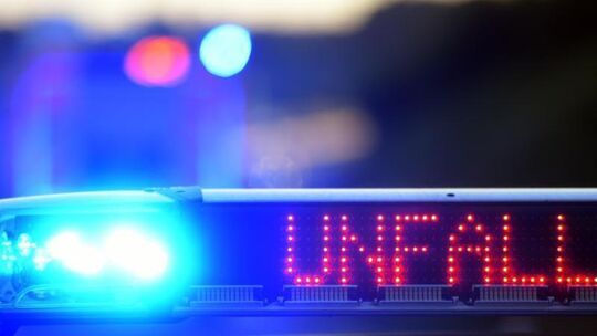 Polizei sichert Unfallstelle
