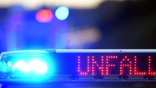 Polizei sichert Unfallstelle