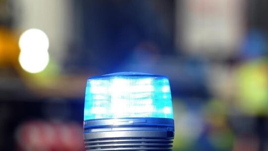 Das Blaulicht eines Streifenwagens Das Blaulicht eines Streifenwagens