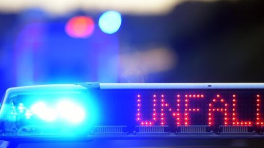 Polizei sichert Unfallstelle