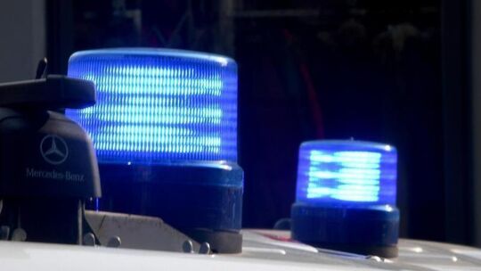 Polizei mit Blaulicht