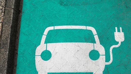 Parkplatz für Elektroautos