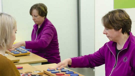 Hand-Koordinationstest in der Ergo-Einzeltherapie