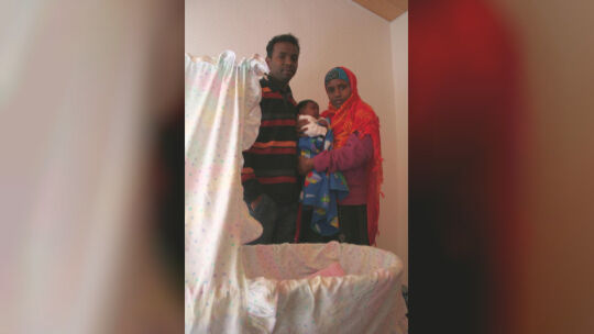 Somalische Familie mit Baby