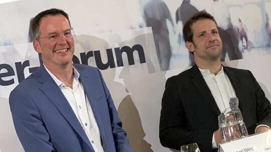 Michael Ebling und Nino Haase