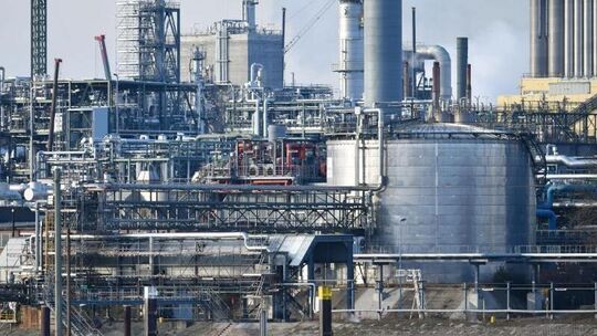 Industrieanlagen des Chemiekonzerns BASF