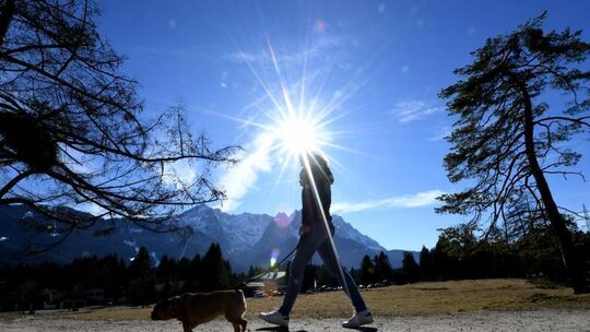 Sonne in den Bergen