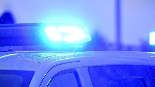 Blauchlicht auf Polizeiauto