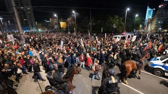 &#8222;Querdenken&#8220; - Demo &#8211; Leipzig
