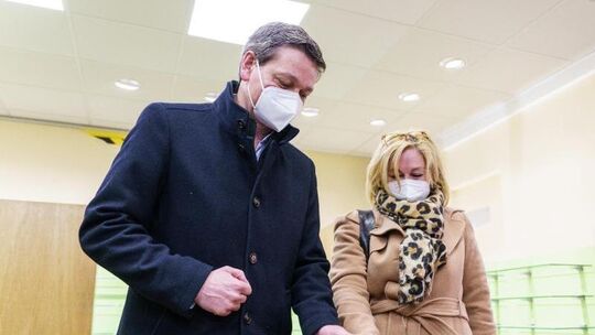 CDU-Spitzenkandidat Christian Baldauf und Martina Baldauf