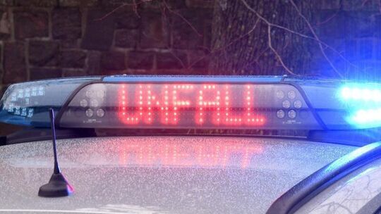 Schriftzug "Unfall"