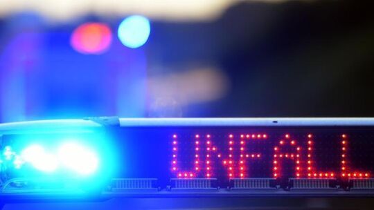 Polizei sichert Unfallstelle