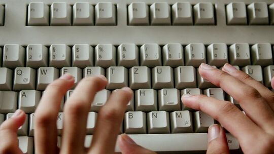 An der Tastatur