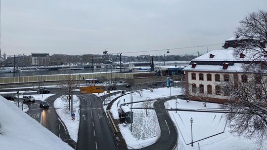 Schnee in Koblenz