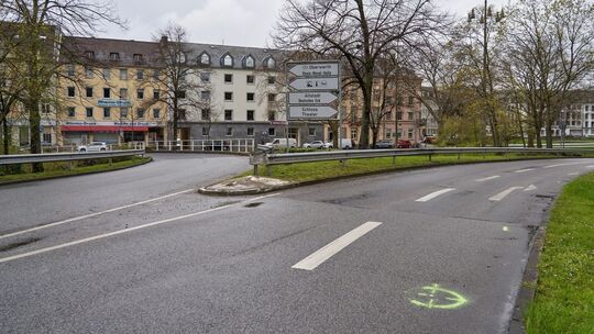 Neubau Pfaffendorfer Brücke: Sperrung der Abfahrt