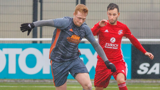 Rheinlandliga Saison 22/23Spiel HWW Niederrossbach - FSV Trier - Tarforstam 18.02.2023 in Niederrossbach, Kunstrasenplatz